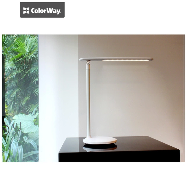 Настільна лампа ColorWay 4W з вбудованим акумулятором 1800 mAh USB in/out 5V*1A, white (CW-DL02B-W) - picture 3