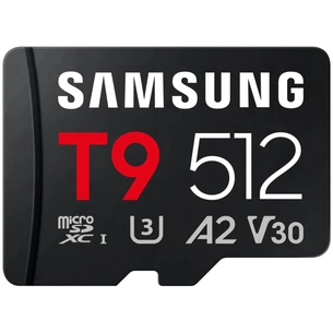 Карта пам'яті Samsung 512GB microSDXC class 10 UHS-I U3 V30 A2 T9 (MB-MH512T/WW) зображення 1