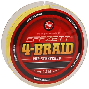 Шнур DAM Effzett 4-BRAID 125м 0,13мм 6,8кг (yellow) (3796013) зображення 1