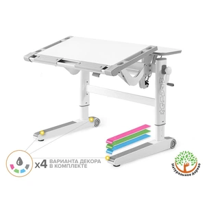 Парта Mealux Ergowood L Multicolor W (BD-810 W/MC) зображення 1