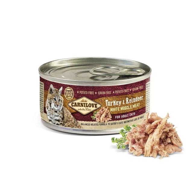 Консервы для кошек Carnilove Cat с индейкой и олениной 100 г (8595602519323) - изображение 1