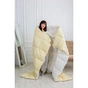 Ковдра MirSon пухова №1839 Bio-Beige 70% пух демі 200x220 см (2200003013597) - зменшене зображення 6