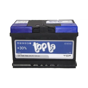 Аккумулятор автомобильный Topla 75 Ah/12V TOP Euro (118 072) изображение 1