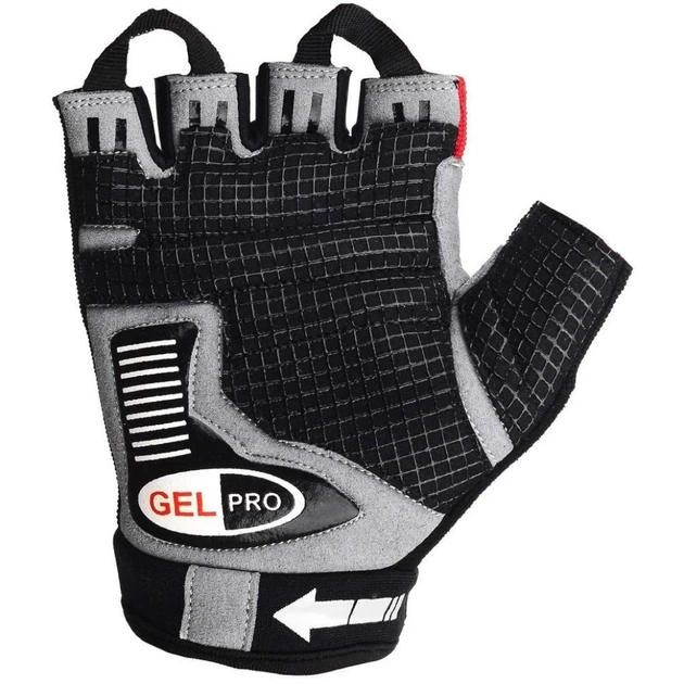 Велорукавиці PowerPlay 5019 Black/Red L (5019D_L_Red) - зображення 3