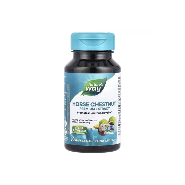 Вітамін Nature's Way Кінський каштан, преміум екстракт, 250 мг, Horse Chestnut, Premium Extr (NWY-62000) - зображення 1