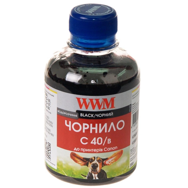 Чернила WWM CANON PG40/50/PGI5Bk, black (C40/B) - изображение 1