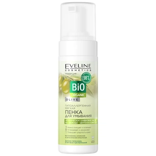 Пінка для вмивання Eveline Cosmetics Bio Organic Olive Cleansing Foam Гіпоалергенна м'яка 150 мл (5901761987171) зображення 1