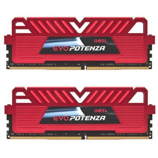 Модуль пам'яті для комп'ютера DDR4 8GB (2x4GB) 2400 MHz POTENZA Red H Geil (GAPR48GB2400C16DC) - изображение 1