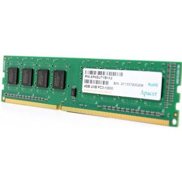 Модуль пам'яті для комп'ютера DDR3 4GB 1333 MHz Apacer (AP4GUTYB1K2) - изображение 1