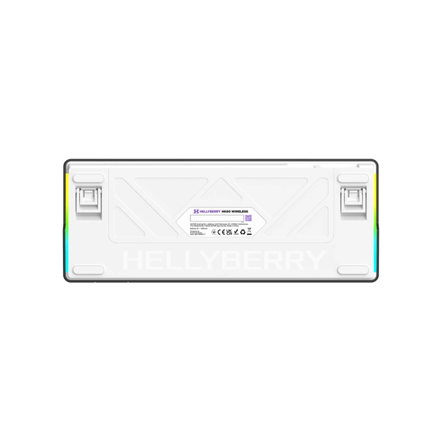 Клавіатура Hator Hellyberry HK60 Mechanical Linear RGB Wireless/Bluetooth/USB UA White/Violet (HK60_wireless) - picture 4
