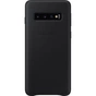 Чехол-накладка Samsung Leather Cover для Samsung Galaxy S10 SM-G973 Black (EF-VG973LBEGRU) - уменьшенное изображение 1