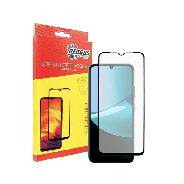 Стекло защитное Dengos Full Glue Xiaomi Redmi 15C Black (TGFG-414) - изображение 1