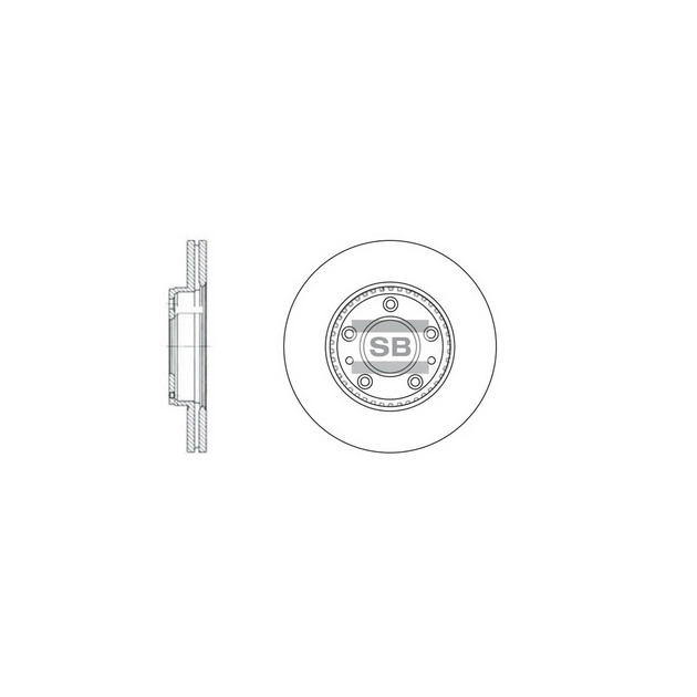 Тормозной диск HI-Q SD4406 - изображение 1