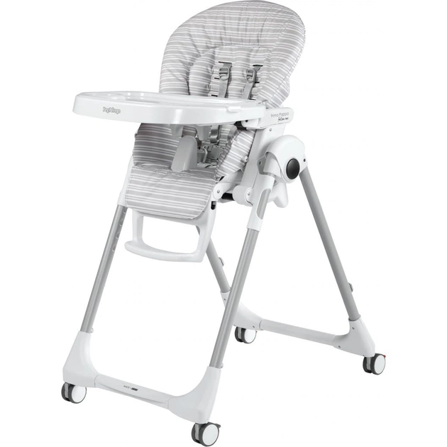 Стілець для годування Peg-Perego Prima Pappa Follow Me Linear Grey (IH01000000RIG56) - изображение 1