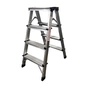 Драбина GTM 4сх. верхня сходинка 0,78м, двостороння (KMH1204) - зменшене зображення 1
