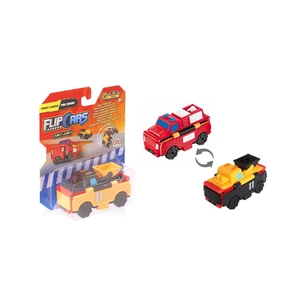 Машина Flip Cars 2 в 1 Фронтальний навантажувач і Пожежний автомобіль (EU463875-14) зображення 1