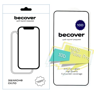 Скло захисне BeCover HMD Pulse Pro 10D Black (713173) зображення 1