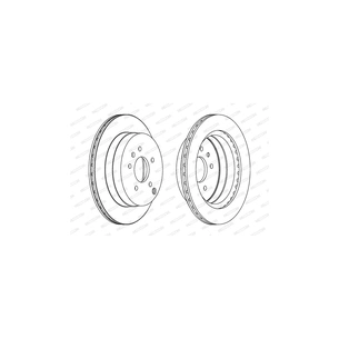 Гальмівний диск FERODO DDF1660C зображення 1