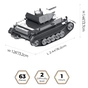 Конструктор Metal Time колекційна модель Pz.Kpfw. II Ausf. G (MT061) - зменшене зображення 2