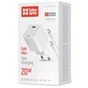 Зарядний пристрій ColorWay C101D GaN Mini 20W PD PPS USB-C + cable USB-C to Lightning white (CW-CHS059PDL-WT) - уменьшенное изображение 6
