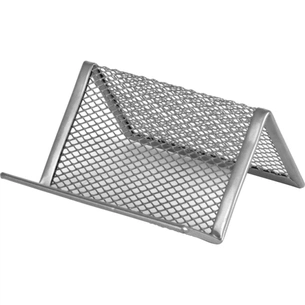 Підставка для візиток Axent 95x80x60мм, wire mesh, silver (2114-03-A) зображення 1