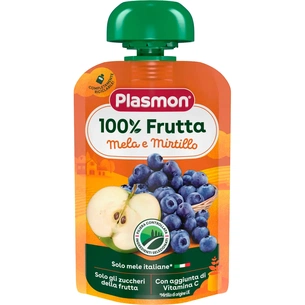 Дитяче пюре Plasmon Яблуко, лохина 100 г (1136130) зображення 1