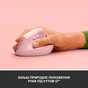 Мишка Logitech Lift Vertical Ergonomic Wireless/Bluetooth Rose (910-006478) - зменшене зображення 3