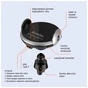 Універсальний автотримач ColorWay AutoSense Wireless Charger 2 15W Black (CW-CHAW036Q-BK) - уменьшенное изображение 8