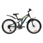 Велосипед Discovery 24" ROCKET AM2 DD рама-15" St 2020 чорно-жовтий з бірюзовим (OPS-DIS-24-185) - зменшене зображення 1