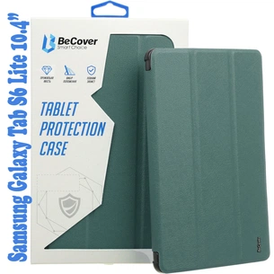 Чохол до планшета BeCover Soft Edge Pencil Mount Samsung Galaxy Tab S6 Lite 10.4 P610/P613/P615/P619 Dark Green (708353) зображення 1