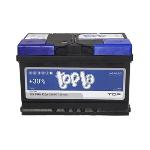 Акумулятор автомобільний Topla 75 Ah/12V TOP Euro (118 072) зображення 1