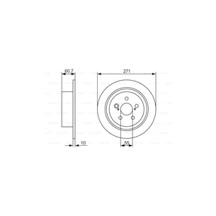 Гальмівний диск Bosch 0 986 479 613 зображення 1