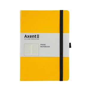 Блокнот Axent Partner Prime 145х210 мм A5 96 аркушів у клітинка Жовтий (8305-08-A) зображення 1