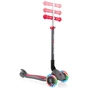 Самокат Globber Primo Foldable Lights сіро-червоний (432-120-2) - зменшене зображення 3