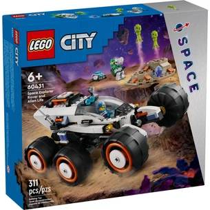 Конструктор LEGO City Космічний дослідницький всюдихід й інопланетне життя 311 деталей (60431) зображення 1
