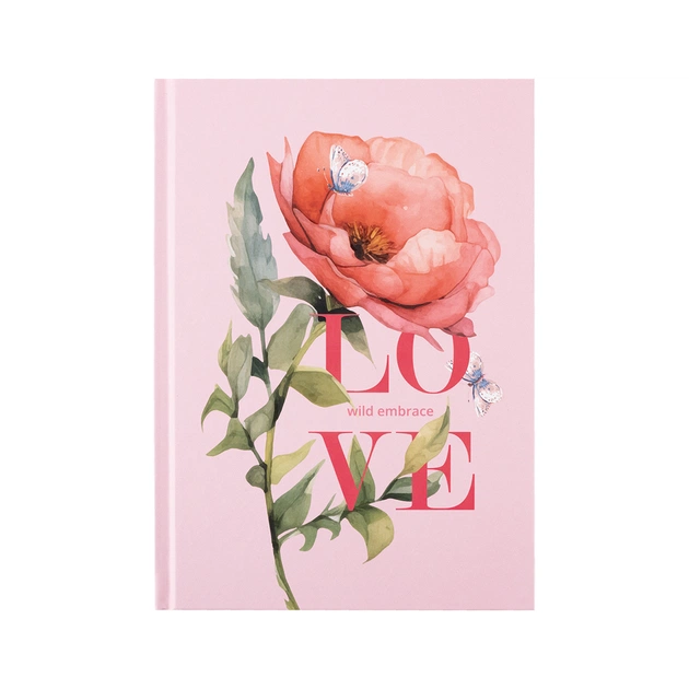 Книга записна Axent Love А5, 96 аркушів, клітинка, тверда обкладинка (8459-6-A) - зображення 1