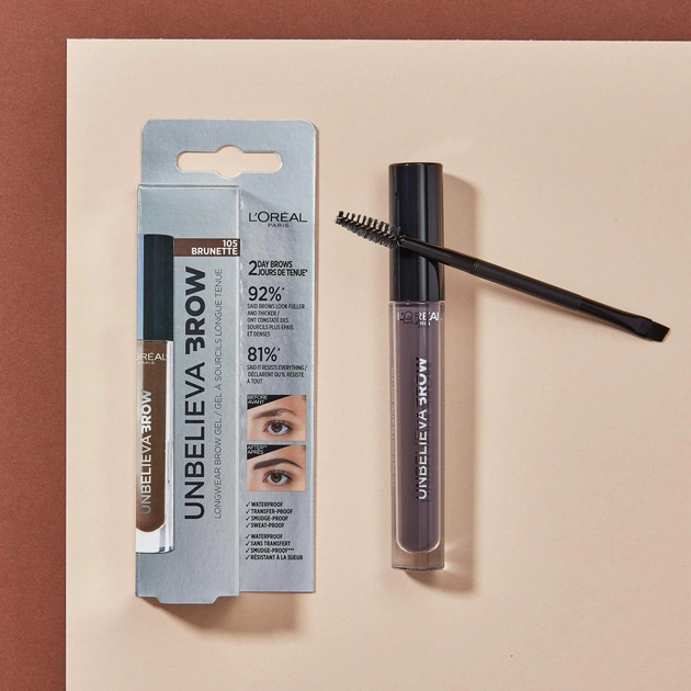 Гель для брів L'Oreal Paris Unbelieva Brow Gel 108 - Темно-коричневий 3.4 мл (3600523674626) - picture 7