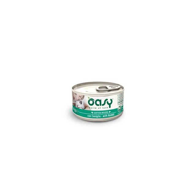 Консервы для кошек OASY Кролик 85 г (8053017343549) - изображение 1
