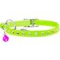 Нашийник для тварин WAUDOG GLAMOUR з резинкою і стразами для кішок (салатовий) (32545) - зменшене зображення 2