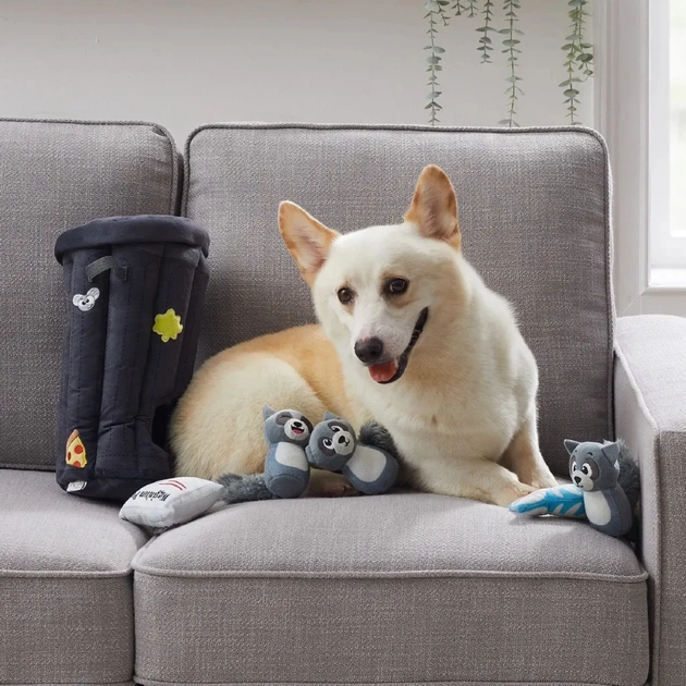 Іграшка для собак Outward Hound Єнот пазл-схованка сіра (0700603704984) - picture 8