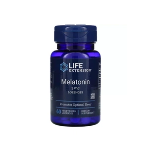 Антиоксидант Life Extension Мелатонин, Melatonin, 3 мг, 60 вегетарианских леденцов (LEX-33206) изображение 1