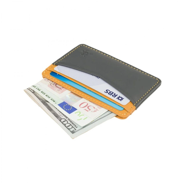 Кардхолдер Visconti VSL40 Axe Grey Mustard (VSL40 GREY MUST) - изображение 5