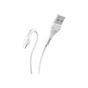 Дата кабель USB 2.0 AM to Micro 5P 1.0m 2.4A PVC X37 white HOCO (6931474710505) - уменьшенное изображение 1