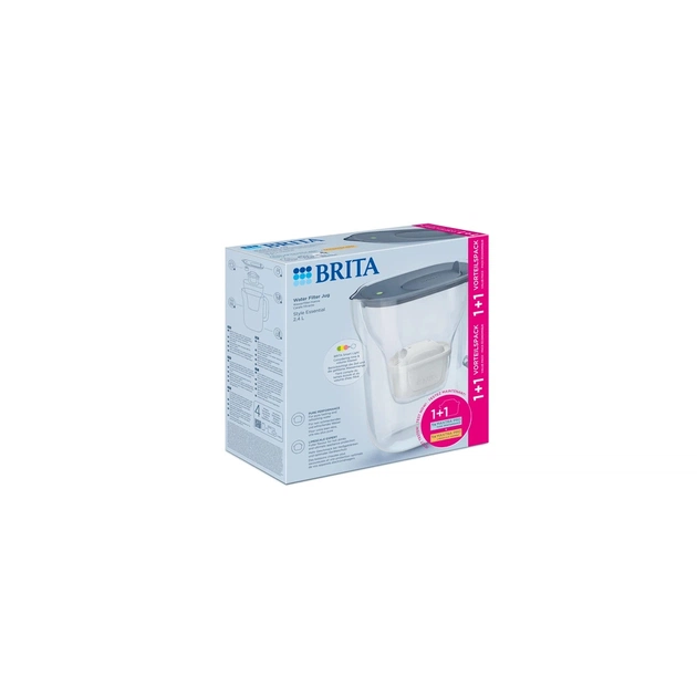 Фільтр-глечик Brita Style Essential MXPro 2.4л + 2 картриджа сіро-блакитний (1057796) - picture 12