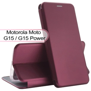 Чохол до мобільного телефона BeCover Exclusive Motorola Moto G15 / G15 Power Red Wine (713515) зображення 1