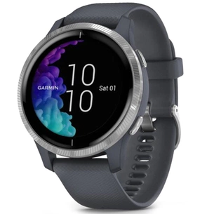 Смарт-годинник Garmin Venu, Blue Granite/Silver (010-02173-03) зображення 1
