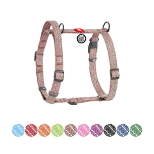 Шлея для собак WAUDOG Н-подібна Re-cotton з QR паспортом, світловідбивна S коричнева (25916) зображення 1