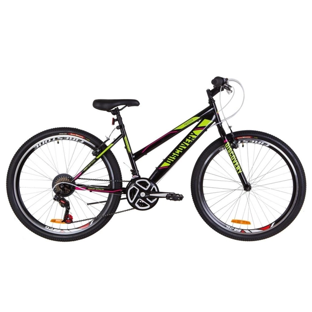Велосипед Discovery 26" PASSION Vbr рама-16" 2019 чорно-зелений з малиновим (OPS-DIS-26-201) - изображение 1