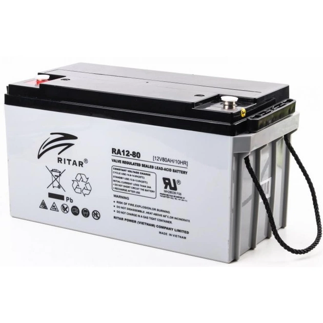 Батарея до ДБЖ Ritar AGM RA12-80, 12V-80Ah (RA12-80) - picture 1
