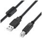 Кабель для принтера USB 2.0 AM/BM 2.0m black ColorWay (CW-CBUB072-BK) - зменшене зображення 3